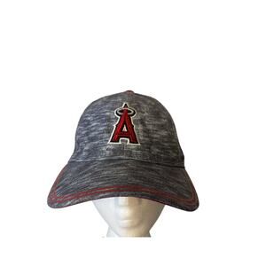 Anaheim Los Angeles Angels MLB Baseball 9Twenty Women Gray Red Hat Strap Back